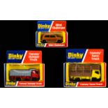 Dinky Diecast Scale Model Trucks ( 2 ) and A Mini Clubman Car ( 1 ) ( 3 ) In Total.