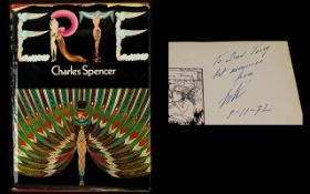 Erte Romain De Tirtoff (1892 - 1990) Artist Signed Book Hardcover book 'Erte' by Charles Spencer,