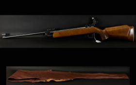 Air Rifle - Anschutz Mod 335 Air Rifle. Cal 4.5/.177. Length 43 Inches, Together With A Rifle Cover.