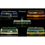 Corgi Classics Original Omnibus Company Collection of Diecast Model Trams ( 5 ) In Total.