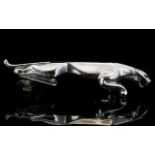 Jaguar Automotive Interest White Metal Leaping Jaguar Car Mascot Marked 7104200 to underside.