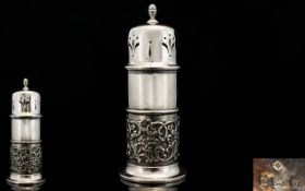 Art Nouveau Period Superb Quality Silver Sugar Sifter, Wonderful Form,