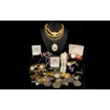 A Mixed Collection Of Costume Jewellery A large and varied lot containing stone set jewellery,
