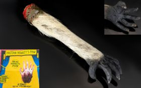 Taxidermy Interest - Mummified Monkey's Paw. Great Sideshow Gaff. Overall Length Six Inches.