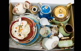 A Mixed Collection Of Ceramics A varied lot to include Royal Crown Derby Imari style Cup and saucer,