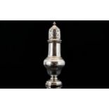 Edwardian Period Silver Sugar Sifter of Good Construction and Form.