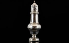 Edwardian Period Silver Sugar Sifter of Good Construction and Form.