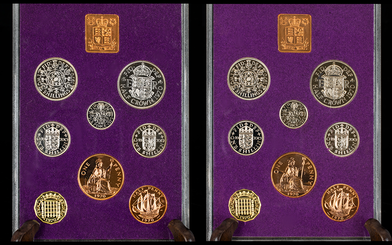 Royal Mint - A Good Collection of Great Britian - Specimen Pre-Decimal 1970 Proof Coin Sets ( 2 ).