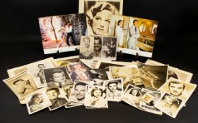 Film Star Autographs A collection of 10x8 and postcard size etc photos.