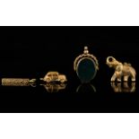 A Good Collection of Vintage / Antique Small 9ct Gold Jewellery Pieces ( 4 ) Pieces In Total.