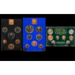 Royal Mint - A Good Collection of Great Britian and Northern Ireland Proof Struck Coin Sets ( 3 )
