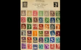 Stamp Interest: Very well filled blue Strand stamp album with strength in lots of countries. Lots of