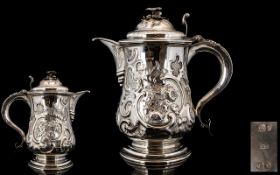 John James Keith Large and Impressive Solid Silver Lidded Tankard of Excellent Proportions and Size,