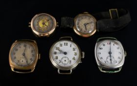 A Small Collection Of Vintage Dress Watches Five in total,