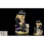 Kevin Francis Ltd and Numbered Edition Hand Painted Ceramic Toby Jug ' Little Winston ' with
