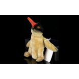 Vintage Steiff Peggy The Penguin Miniature Mohair Plush Toy Circa 1950's with black airbrushed