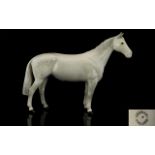 Beswick Horse Figure - Still with Beswick Label ' Huntsman Horse ' Dapple Grey Colour-way.