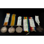 World War I Military Medals Awarded to 1/ 5-7531 PTE. E. HYATT RIF BRIG. 2/ 3755 PTE. C.J.J. VINCENT