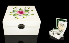 A Handpainted Jewellery/Keepsake Box, Thomas Pacconi Classics,