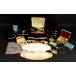 A Collection Of Costume Jewellery A large mixed lot to include, crystal set necklaces,