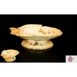 Royal Worcester Blush Ivory Sweetmeat Dish Circa 1905,