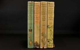 Winston Churchill Four Volumes A History Of The English Speaking Peoples First Editions,