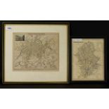 Two Framed 19th Century Maps The first 'Stoke-On-Trent Staffordshire,