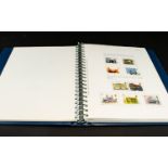 Stamp Interest Blue A4 Multi Ring Stamp Album with largely complete set of GB stamps from 1971 to