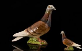 Beswick - Bird Figure ' Pigeon ' 2nd Version - Two Stripes on Wings. Model No 1383 B, Designer Mr.