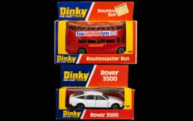 Dinky Diecast Scale Models ( 2 ) In Total. Comprises 1/ Rover 3500 Car - No 180.