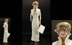 Franklin Mint Limited Edition Diana Princess Of Wales Porcelain Collectors Doll Complete with