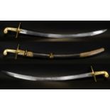 A Rare And Impressive 11th Dragoons Officers Mameluke Sword And Dress Scabbard The curved, flat,