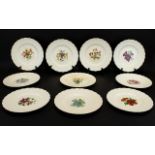 Copeland Spode Collection of Ten Hand Pa