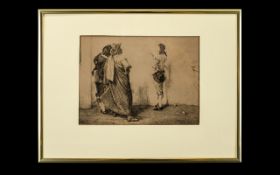 Framed Engraving Depicting the painting