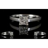 18ct White Gold Contemporary Diamond Set