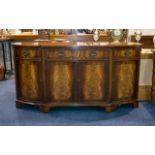 A 1980's Brake Front Mahogany Sideboard