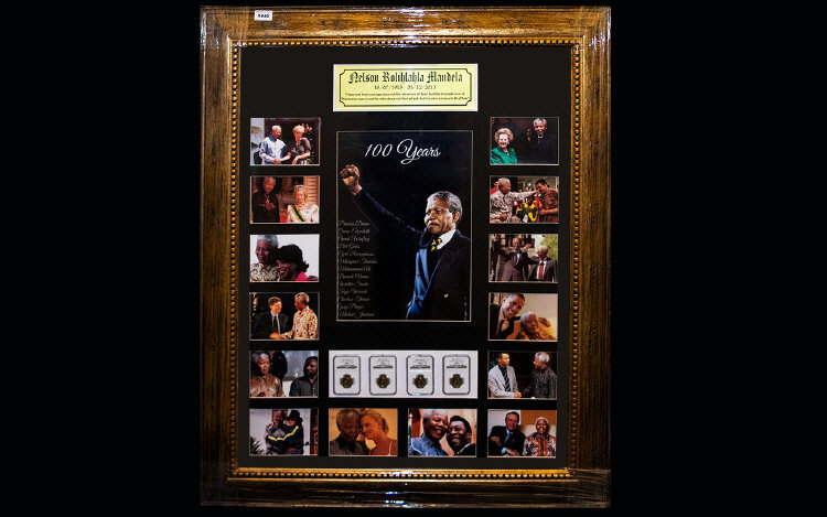 Nelson Mandela Interest Framed photograp