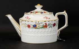 Royal Crown Derby 'Chatsworth' Pattern Teapot Marked 839114 to inner lid and marked Royal Crown