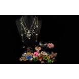 A Very Good Collection of Costume Jewellery, Includes Earrings, Necklaces, Bracelets, Cufflinks,