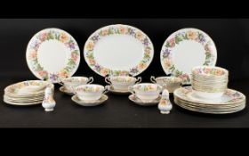 Paragon 'Country Lane' 36 Piece Dinner Set to include 8 dinner plates, 8 dessert plates,