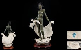 Giuseppe Armani Hand Painted Figurine / Sculpture ' Florence ' Naked Girl with Robe.