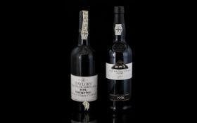 Two Bottles Of Port Taylors Quinta De Vargellas 1978 Vintage Port & Dows 1998 Late Bottled Vintage