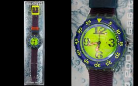 Swatch Scuba 200 ' Spray On ' SDN103 Ultra Quartz Wrist Watch.