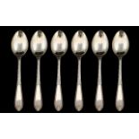 Boxed Set of 6 Silver Teaspoons.