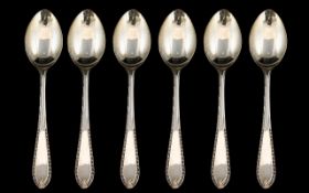 Boxed Set of 6 Silver Teaspoons.