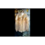 A Vintage Red Fox Jacket Ladies hip length jacket with small shawl collar side seam pockets,