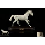 Beswick Horse Figure ' One Man ' Dapple Grey - Gloss, Model No 266. Designer Martin Alcock.