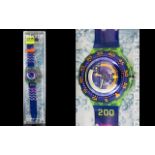 Swatch - Scuba 200 SDJ100 - Coming Tide Quartz Wrist Watch.