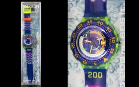 Swatch - Scuba 200 SDJ100 - Coming Tide Quartz Wrist Watch.