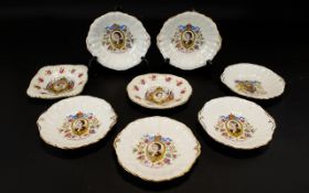 8 Queen Elizabeth Coronation 1953 China Dishes.